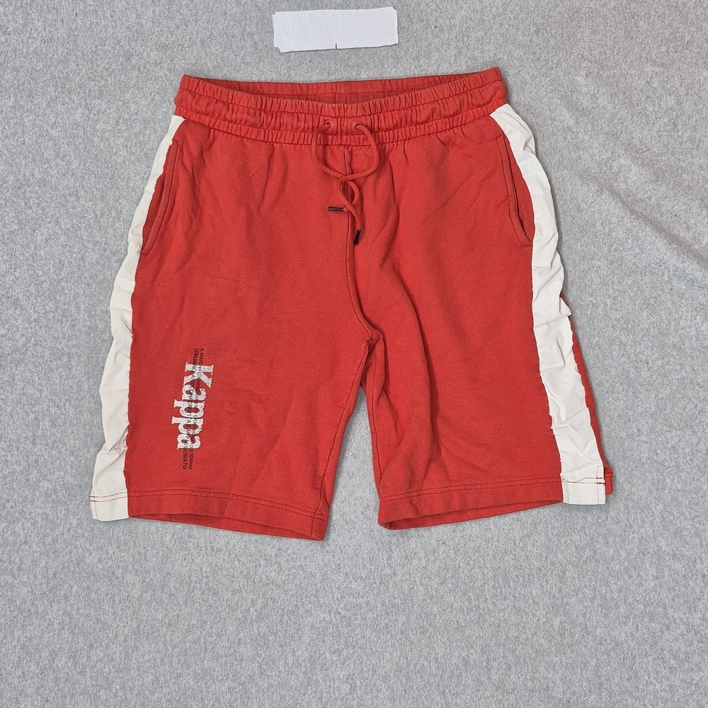 Kappa Men Shorts LARGE Red Athletic Sweat Sport HB Eloss 10" Inseam